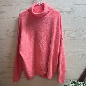 Vince Camuto Mellon pink oversized turtleneck sweater. Super soft size XL